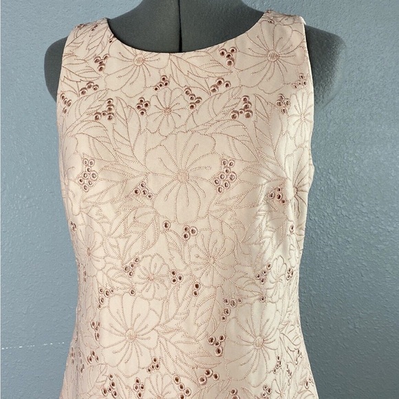 Eliza J Blush Floral Print Sheath Shift Short Mini Dress - Picture 3 of 13